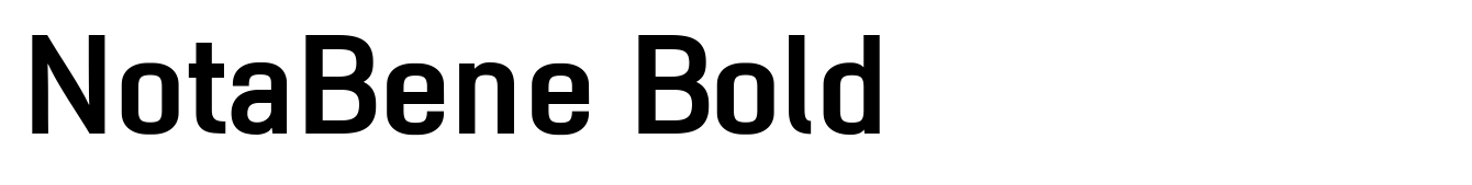 NotaBene Bold